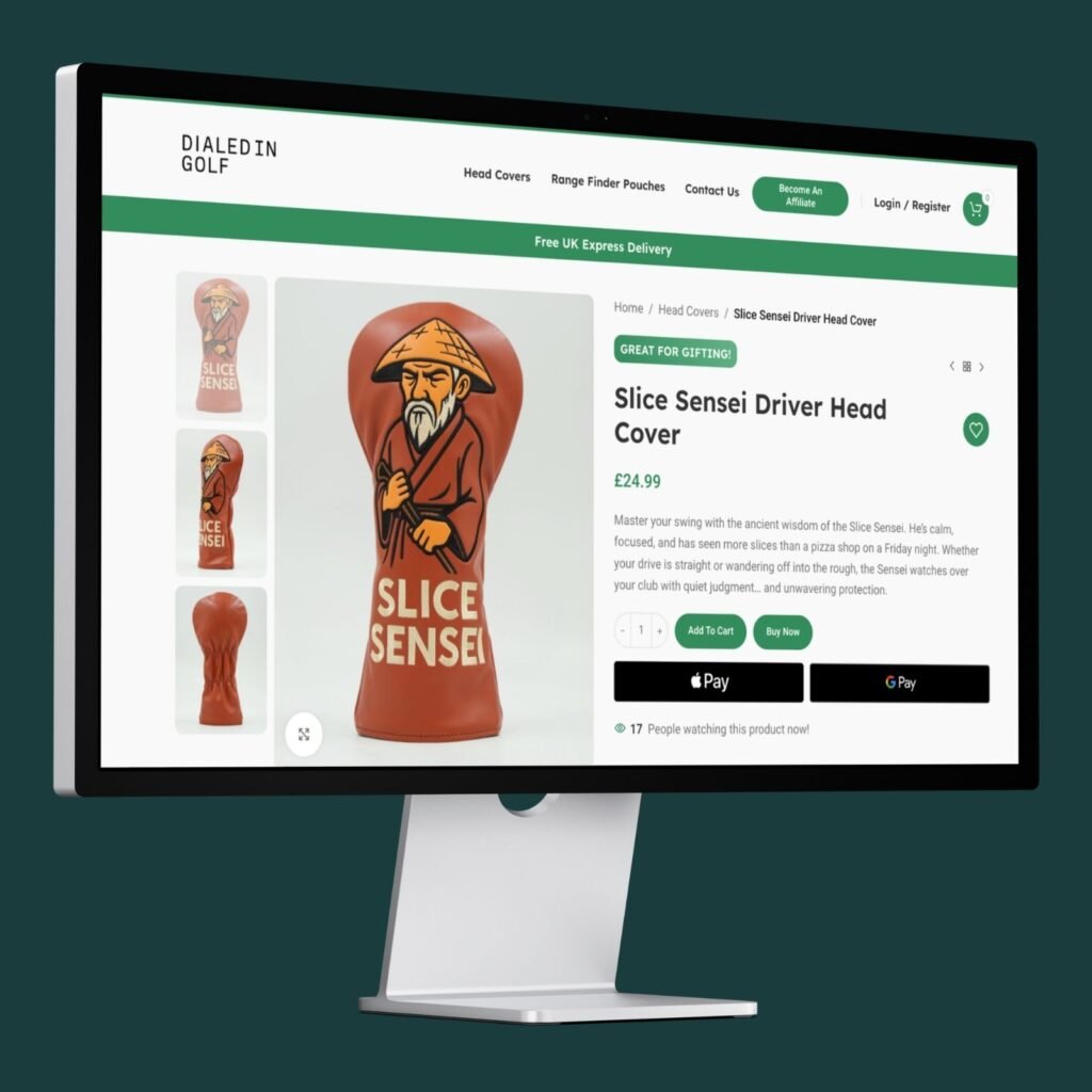 Dialed-in Golf cost-conscious WooCommerce ecommerce website