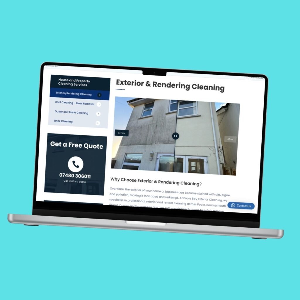 Poole Bay Exterior Cleaning premium local website presentation