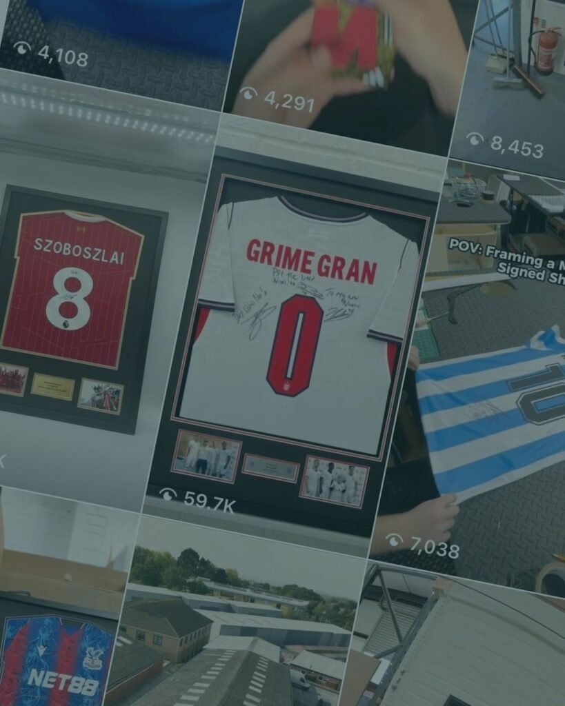 The Shirt Framing Service organic social and ecommerce growth case study